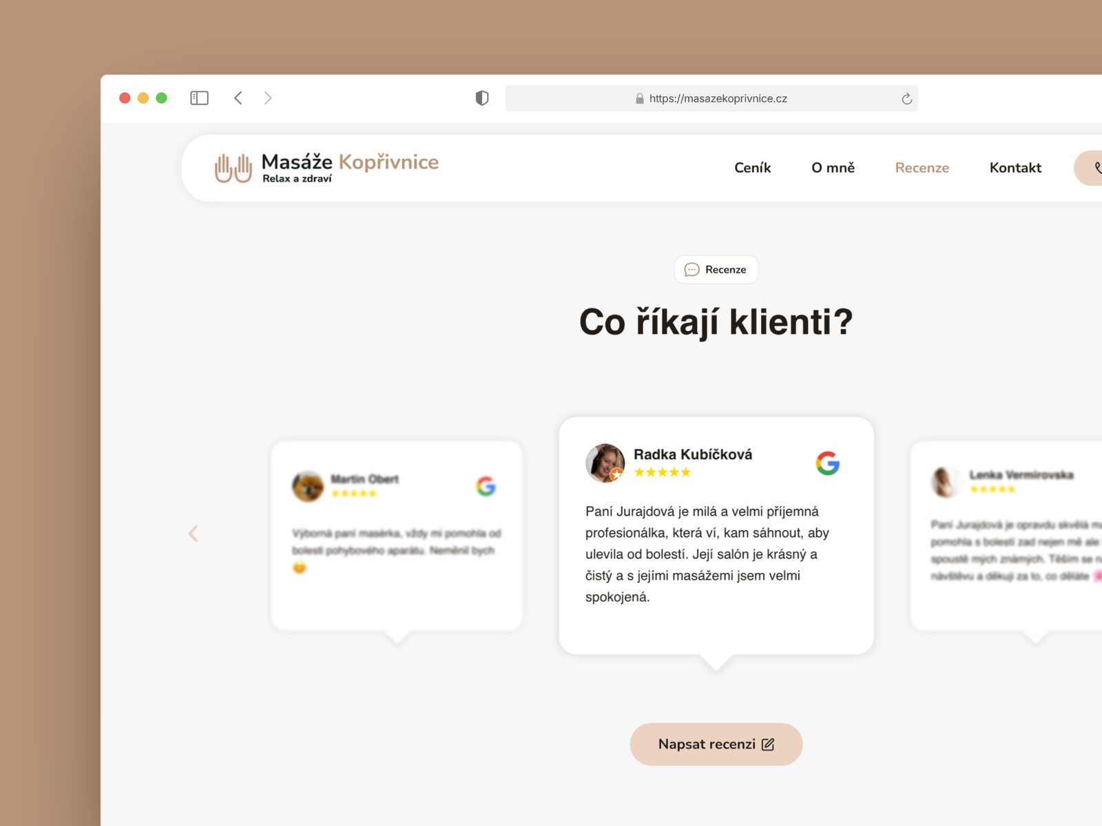 Masáže Kopřivnice mockup 2